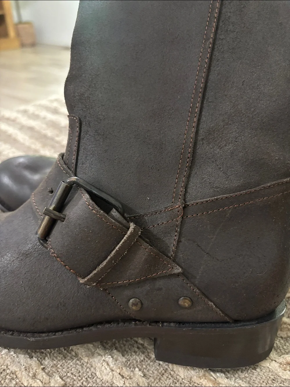 DV Dolce Vida Women's Dark Brown Knee-High Riding Boots Size 8
